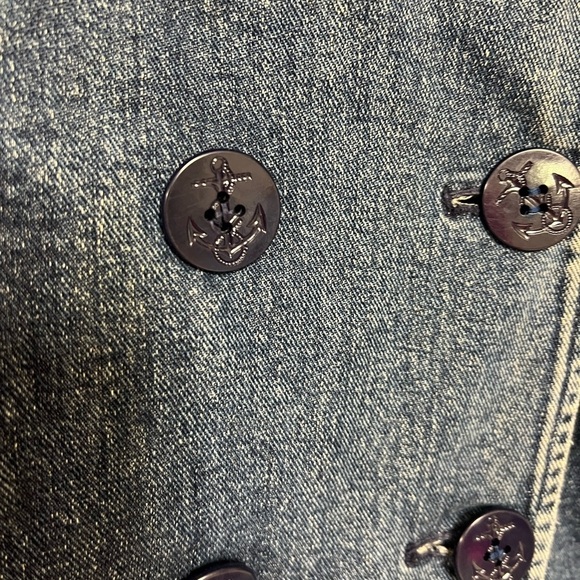 Vintage Lauren Ralph Lauren Denim Double Breasted fisherman core jacket - Picture 7 of 14